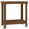 vidaXL arbejdsbord 80x50x80 cm massivt fyrretr&aelig; gyldenbrun