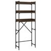 vidaXL vaskemaskinereol 67x25x163 cm konstrueret tr&aelig; brunt egetr&aelig;