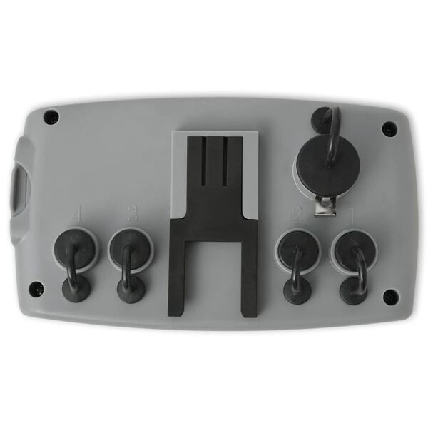 vidaXL automatisk vandingstimer med 4 stationer og fugtsensor 3 V