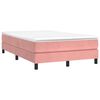 vidaXL Boxspring sengeramme 120x200 cm fl&oslash;jl pink