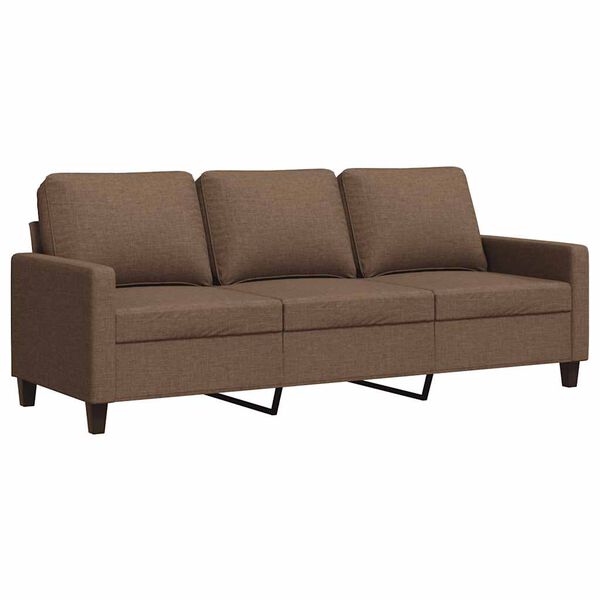 vidaXL 3-personers sofa 180 cm stof brun