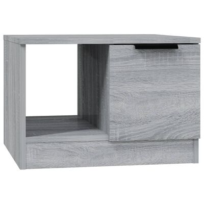 vidaXL sofabord 50x50x36 cm konstrueret træ grå sonoma-eg