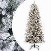 vidaXL Kunstigt Hinged Juletr&aelig; 150 cm 150 LED'er Varm hvid PVC og PE