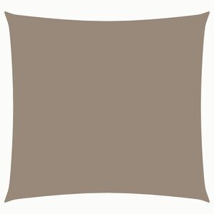 vidaXL solsejl 2,5x2,5 m firkantet oxfordstof gr&aring;brun