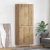 vidaXL Highboard Artisan Egetr&aelig; 69,5 x 34 x 180 cm Konstrueret tr&aelig;