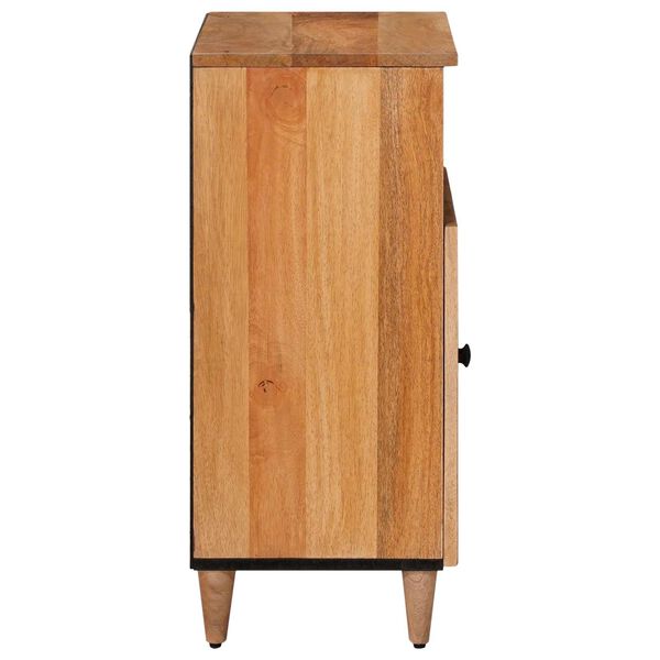 vidaXL Sideboard Naturfarvet 60 x 33,5 x 75 cm Massivt mangotr&aelig;
