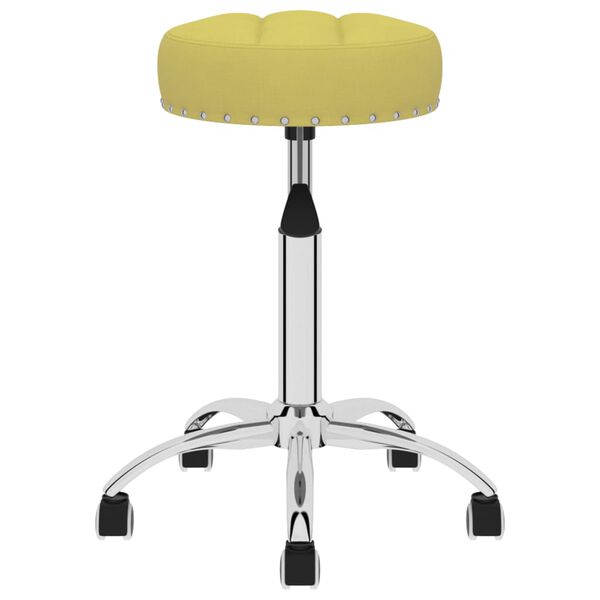 vidaXL drejelige spisebordsstole 4 stk. stof gr&oslash;n