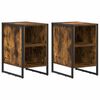 vidaXL Sengebord 2 stk. R&oslash;get eg 39,5 x 30 x 50 cm Konstrueret tr&aelig;