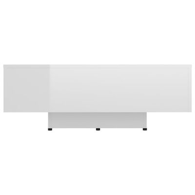vidaXL sofabord 85x55x31 cm konstrueret træ hvid højglans