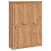 vidaXL Garderobeskab PANAMA Honning 131,5 x 50 x 185 cm