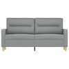 vidaXL 2-personers sofa 140 cm stof lysegrå