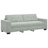vidaXL 3-personers sofa lysegr&aring; 220x78x80 cm fl&oslash;jl