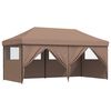 vidaXL Party Tent Brun 292 x 580 x 315 cm Oxford stof