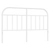 vidaXL udskiftningsgavl 150 cm metal hvid