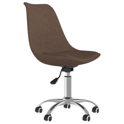 vidaXL drejelige spisebordsstole 6 stk. stof brun