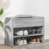 vidaXL skob&aelig;nk 60x30x45 cm konstrueret tr&aelig; gr&aring; sonoma-eg