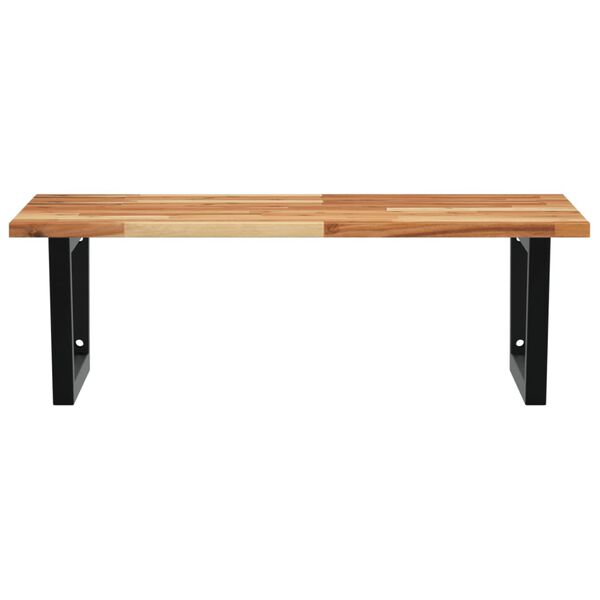 vidaXL v&aelig;gh&aelig;ngt badev&aelig;relseshylde st&aring;l og massivt akacietr&aelig;