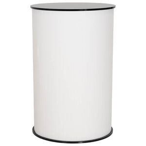 vidaXL Messebord Sort og Hvid &Oslash; 60 x 93 cm Konstrueret tr&aelig; og PP