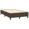 vidaXL Boxspring sengeramme M&oslash;rkebrun 120x200 cm Stof