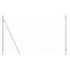 vidaXL Hegn med stolper S&oslash;lv 1.5 x 10 m St&aring;l