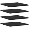 vidaXL boghylder 4 stk. 40x40x1,5 cm konstrueret tr&aelig; sort