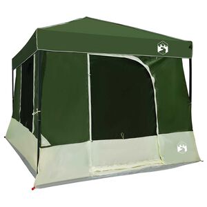 vidaXL Camping Telt S&aelig;t med tag 2 pcs Gr&oslash;n Taffeta og Stof