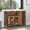 vidaXL Sideboard Gammelt træ 100 x 35 x 75 cm Konstrueret træ