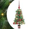 vidaXL Juletr&aelig; med 150 LED'er med stativ Gr&oslash;n 65 cm PE
