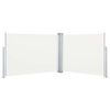 vidaXL sammenrullelig sidemarkise 100 x 1000 cm cremefarvet