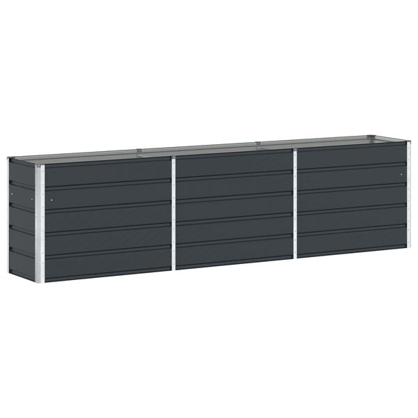 vidaXL Plantekasse Antracit 480 x 50 x 45 cm Galvaniseret st&aring;l