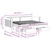 vidaXL daybed med udtr&aelig;k og skuffer 90x200 cm velour m&oslash;rkegr&oslash;n