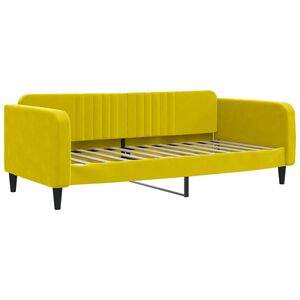 vidaXL daybed 90x200 cm velour gul