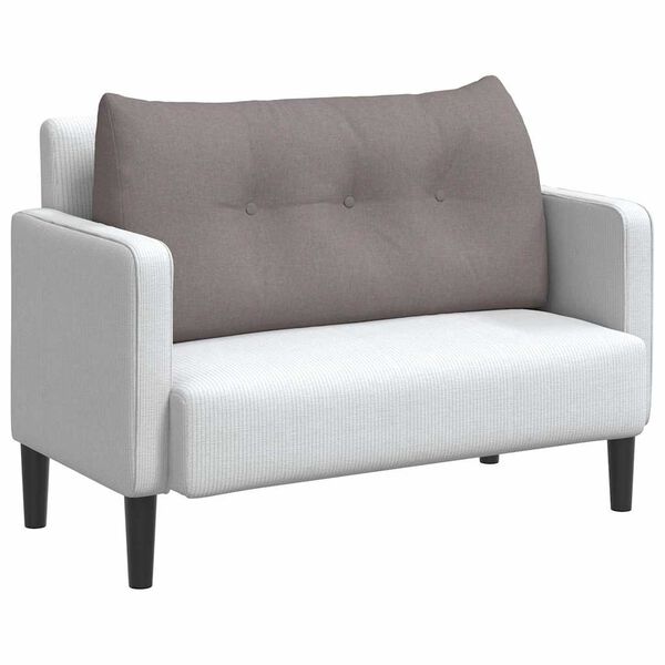 vidaXL Rygpude Gr&aring;brun 100 x 24 x 50 cm Stof