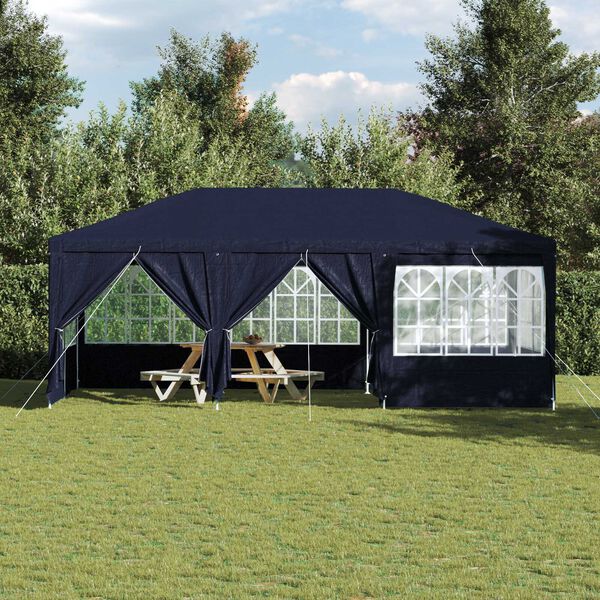 vidaXL Party Tent Bl&aring; 600 x 400 x 266 cm Polyethylen
