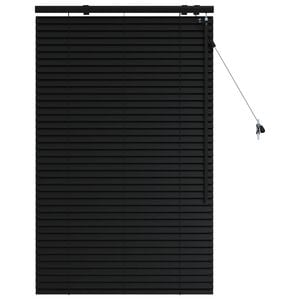 vidaXL Persienner Sort 80 x 130 cm 35 mm Massivt Paulownia Tr&aelig;
