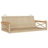 vidaXL gyngeb&aelig;nk 109x62x40 cm polyrattan beige