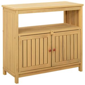 vidaXL Have Konsol Bord Lys akacie 80 x 35 x 75 cm Massivt Akacietr&aelig;