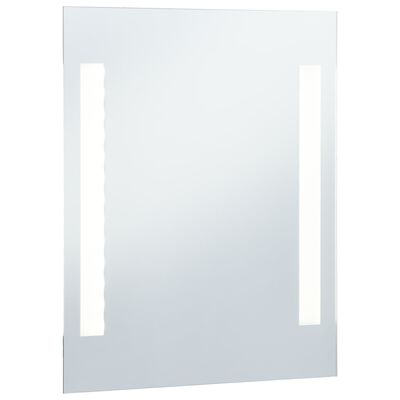 vidaXL LED-vægspejl til badeværelset 50x60 cm
