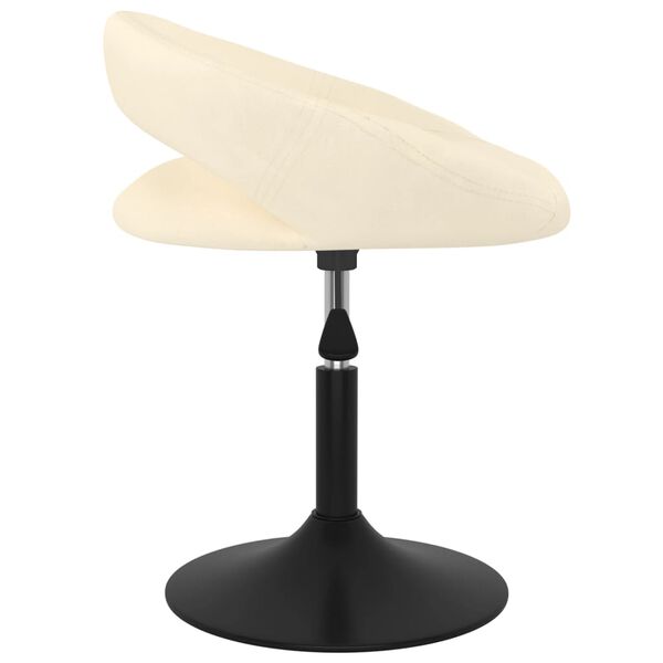 vidaXL drejelige spisebordsstole 4 stk. fl&oslash;jl cremefarvet