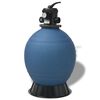 vidaXL Pool sandfilter Bl&aring; &Oslash; 55.9 x 96.5 cm PE