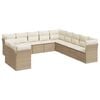 vidaXL sofas&aelig;t til haven 11 dele med hynder polyrattan beige