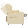 vidaXL 4-personers massagestol med kopholdere stof cremefarvet