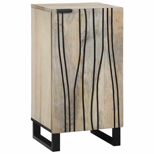 vidaXL Sideboard Hvid 40 x 33 x 75 cm Massivt mangotr&aelig;