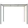 vidaXL pergola med justérbart tag 3x3 m stål cremefarvet