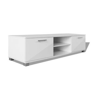 vidaXL tv-bord 120x40,5x35 cm hvid h&oslash;jglans