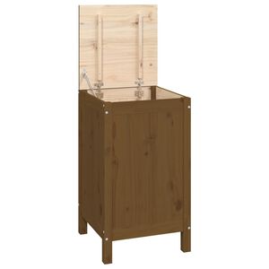 vidaXL vasket&oslash;jskurv 44x44x76 cm massivt fyrretr&aelig; gyldenbrun