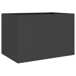 vidaXL plantekasse 62x47x46 cm st&aring;l sort