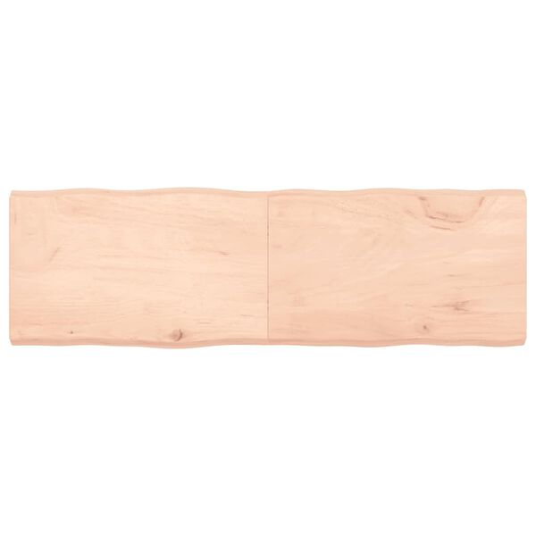 vidaXL bordplade 160x50x(2-6)cm naturlig kant ubehandlet massivt tr&aelig;