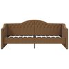 vidaXL daybed med madras og USB 90x200 cm stof brun