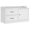 vidaXL entr&eacute;b&aelig;nk SANDNES 87x40x50 cm massivt fyrretr&aelig; hvid